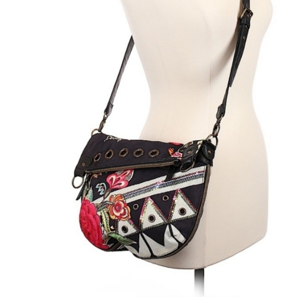 Desigual Bags Desigual Yes You Make Me Feel So Good Flap Bag Poshmark